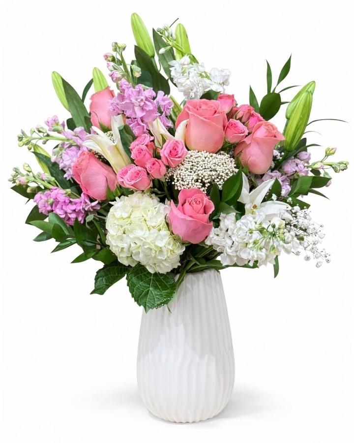 Blossoming Beauty arrangement in soft tones